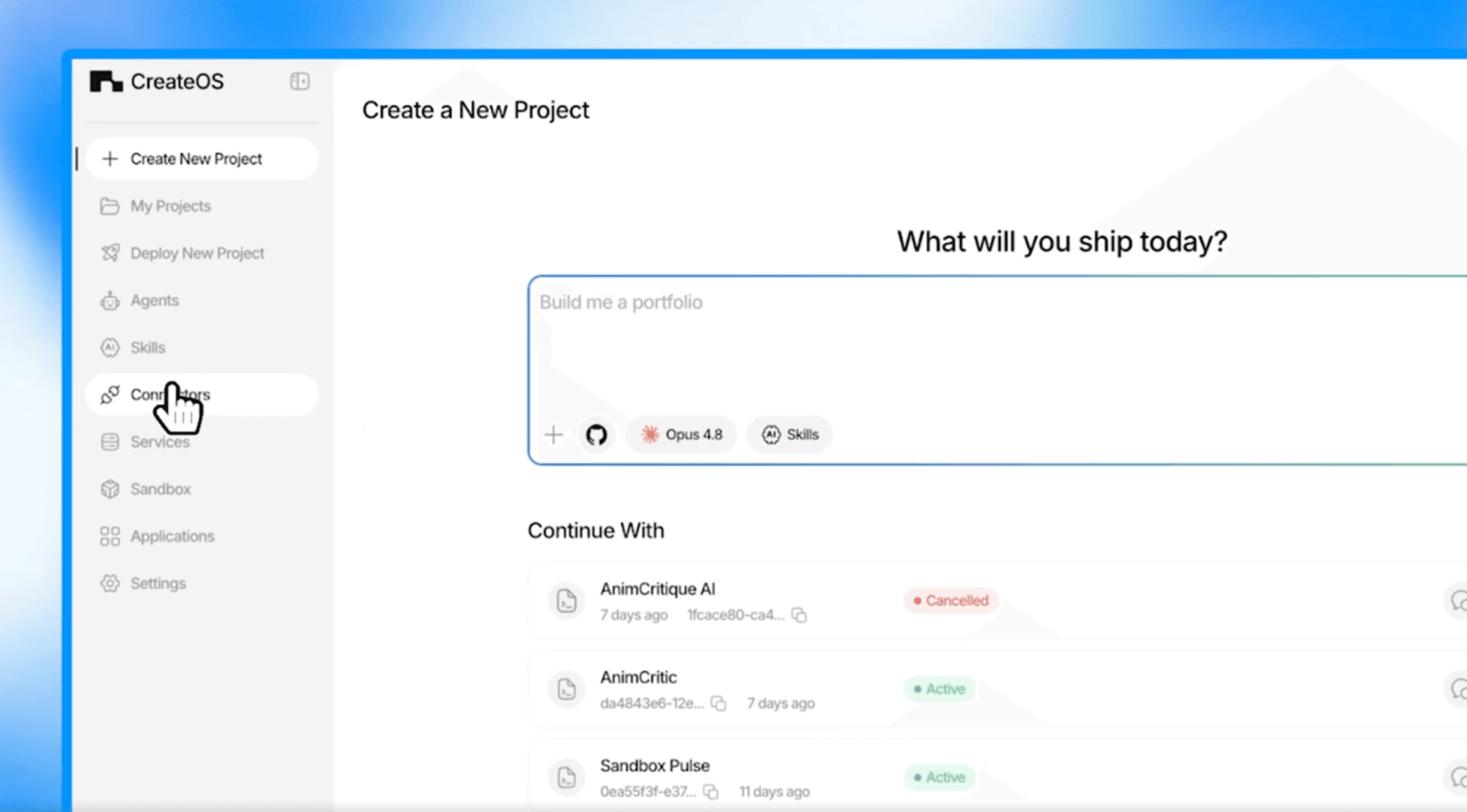 CreateOS screenshot